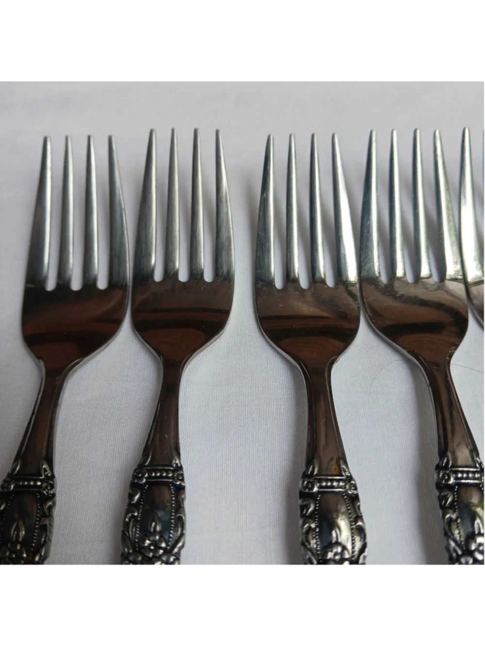 HTF Oneida Northland HOUSTON 6 Salad Forks Stainless Japan Glossy Flatware